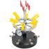 Air Brush Stand (6) 6 Ports & Pressure Guage